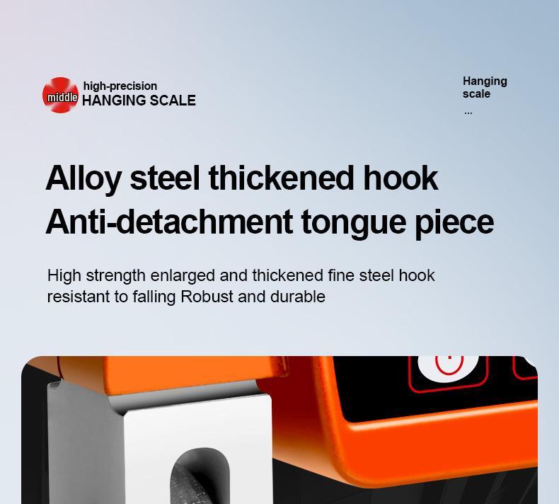 OCS-P4 500kg Digital Handheld Crane Hook Scale with Direct-View Display
