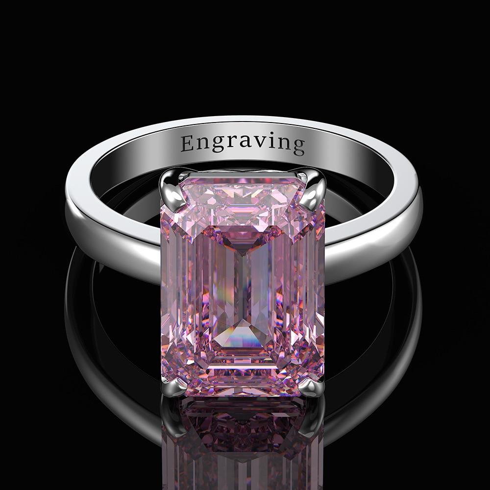 Wong Rain Classic 100 %Tone Created Moissanite Gemstone Bridal Gathering Wedding Occasion Engagement Diamonds Rings Fine