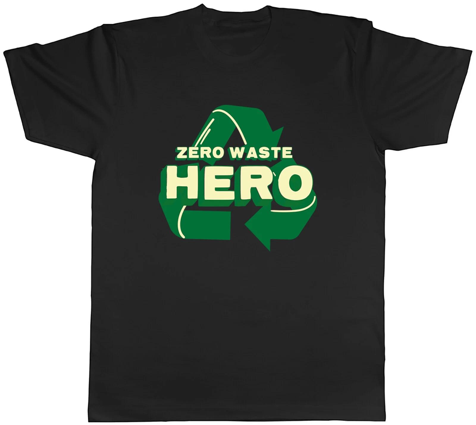 Zero Waste Hero Mens T-Shirt Eco Friendly Recycle Reuse Tee Gift XL