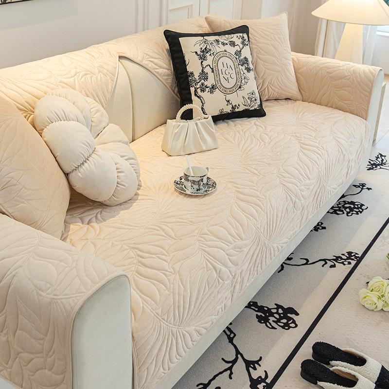 Sofa Cushion Four Seasons Universal Sofa Cushion Crystal Velvet Non-Slip Sofa Cover Cover Towel