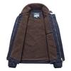 Abrigo militar de algodón con solapa gruesa de terciopelo de invierno para hombre Abrigo de algodón de terciopelo de cordero suelto para hombre