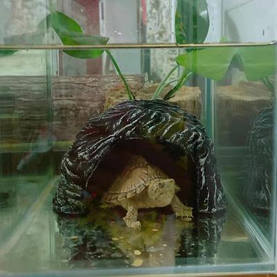 Reptilienversteck Höhle, Harz Felsen Verstecke Lebensraum, Aquarium Landschaftsdekoration, Fisch Garnelen Unterschlupf, Aquarium Ornamente Für Eidechsen Schildkröten Schildkröte