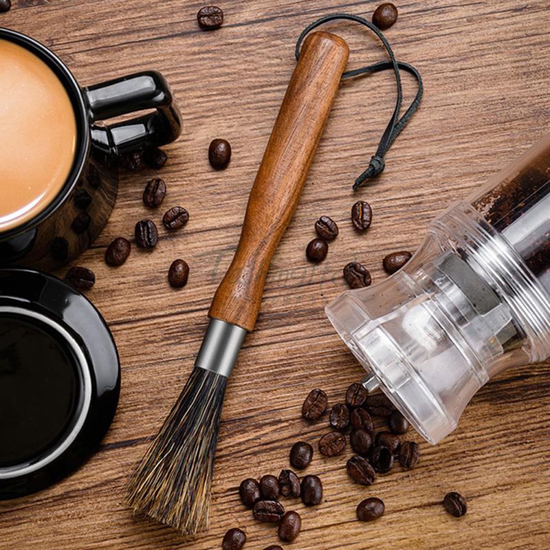 Buy Coffee Grinder Cleaning Brush With Natural Bristles Coffee Machine