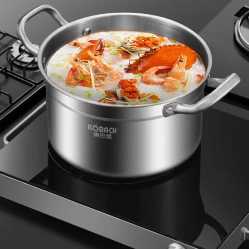 KOBACH 28cm New European 304 Stainless Steel 3-Layer Steamer