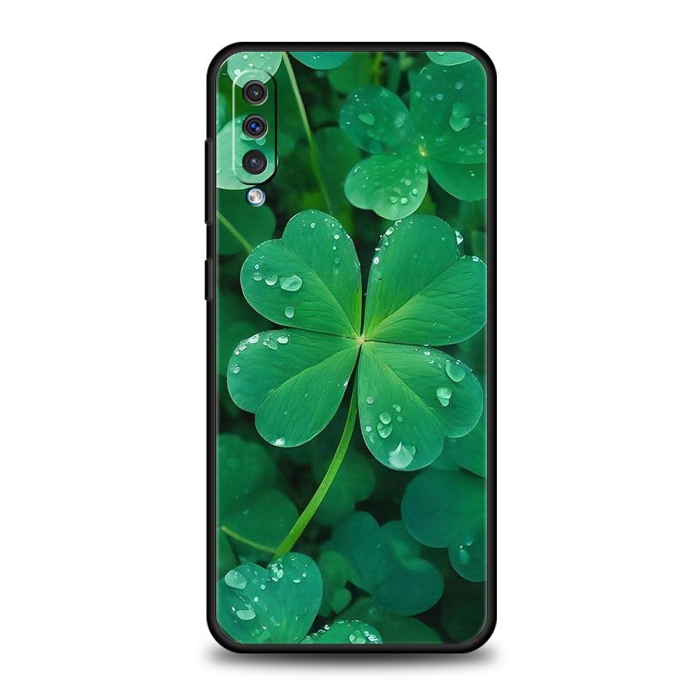 Cute Lucky Grass Phone Case For Samsung A56 A36 A26 A54 A52 A24 A14 A50 A72 A70 A06 A12 A22 A34 A42 A32 A04s A16 5G Cover