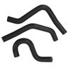 3Pcs Motorcycle Radiator Hose Thickened High Temperature Resistant Silicone Radiator Coolant Hose For CR80R CR85R Black
