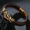 2026 Men's 8-character Gold Bracelet, European and American High-quality Jewelry