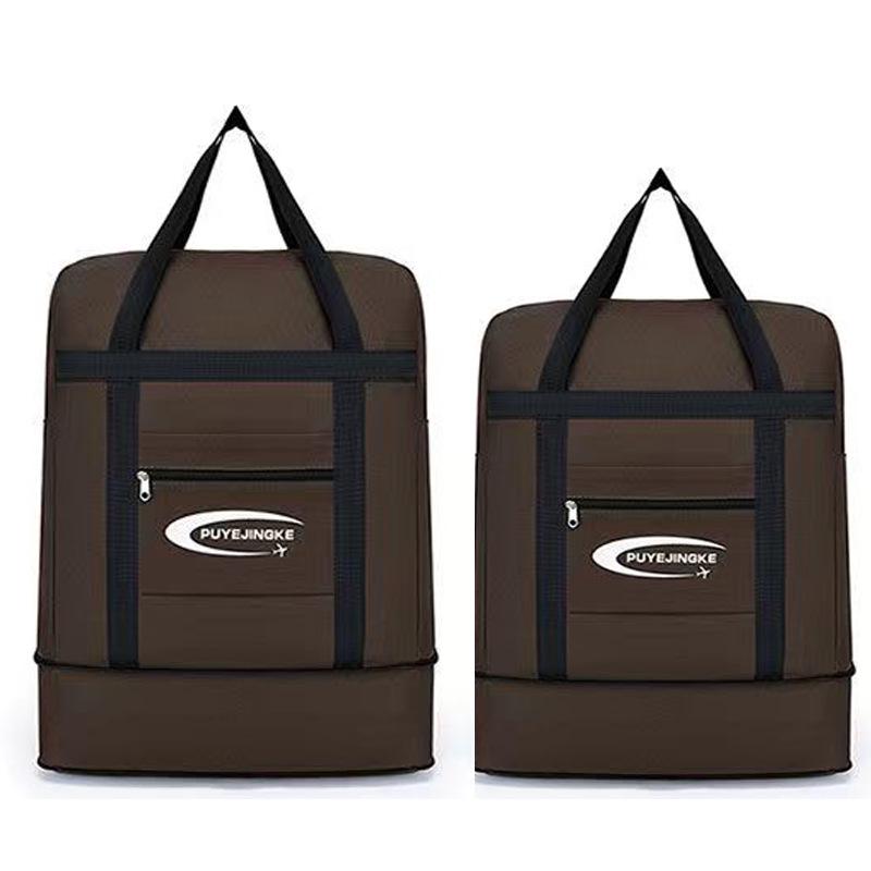 Convertible Canvas Handbag: Foldable, Double-Backed, Large Capacity for School and Travel