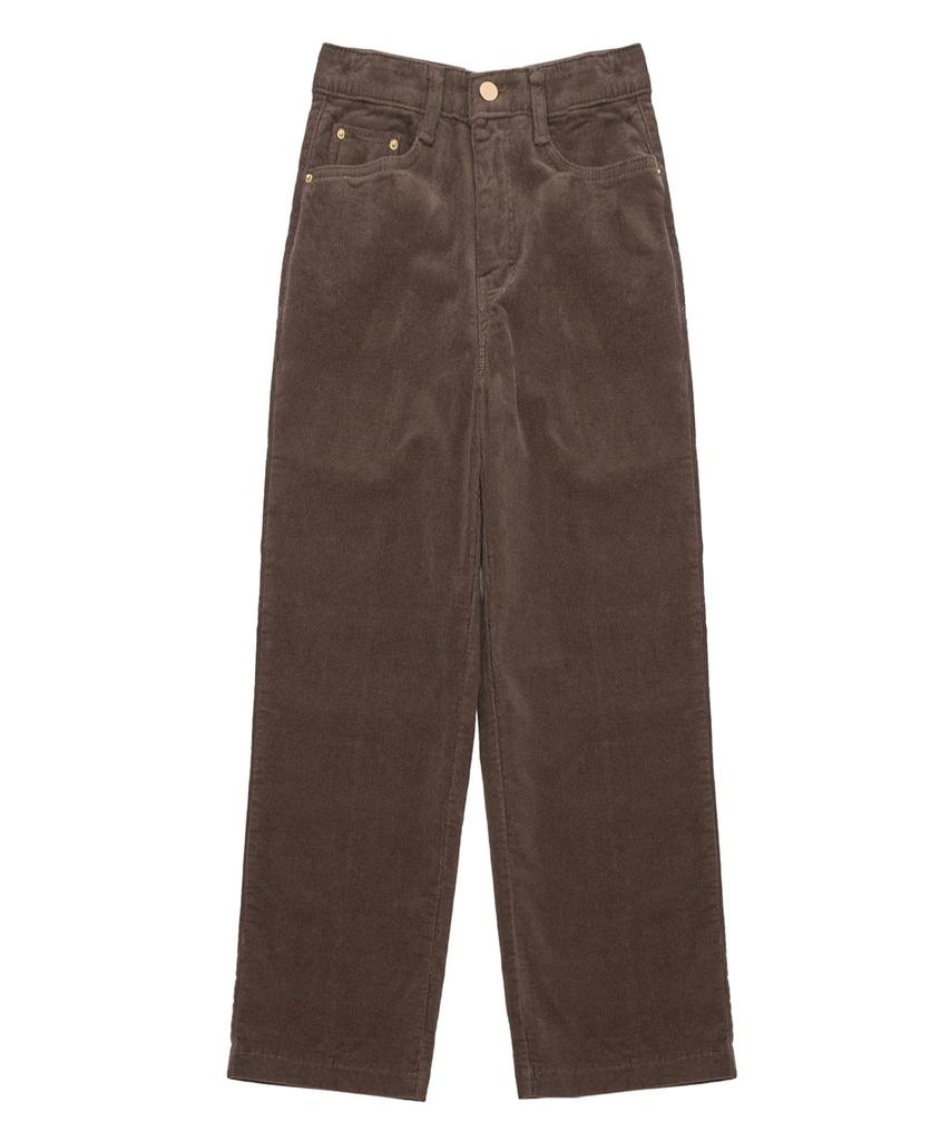 Eilubeu Brushed Corduroy Spandex Straight Pants Aarapt702A