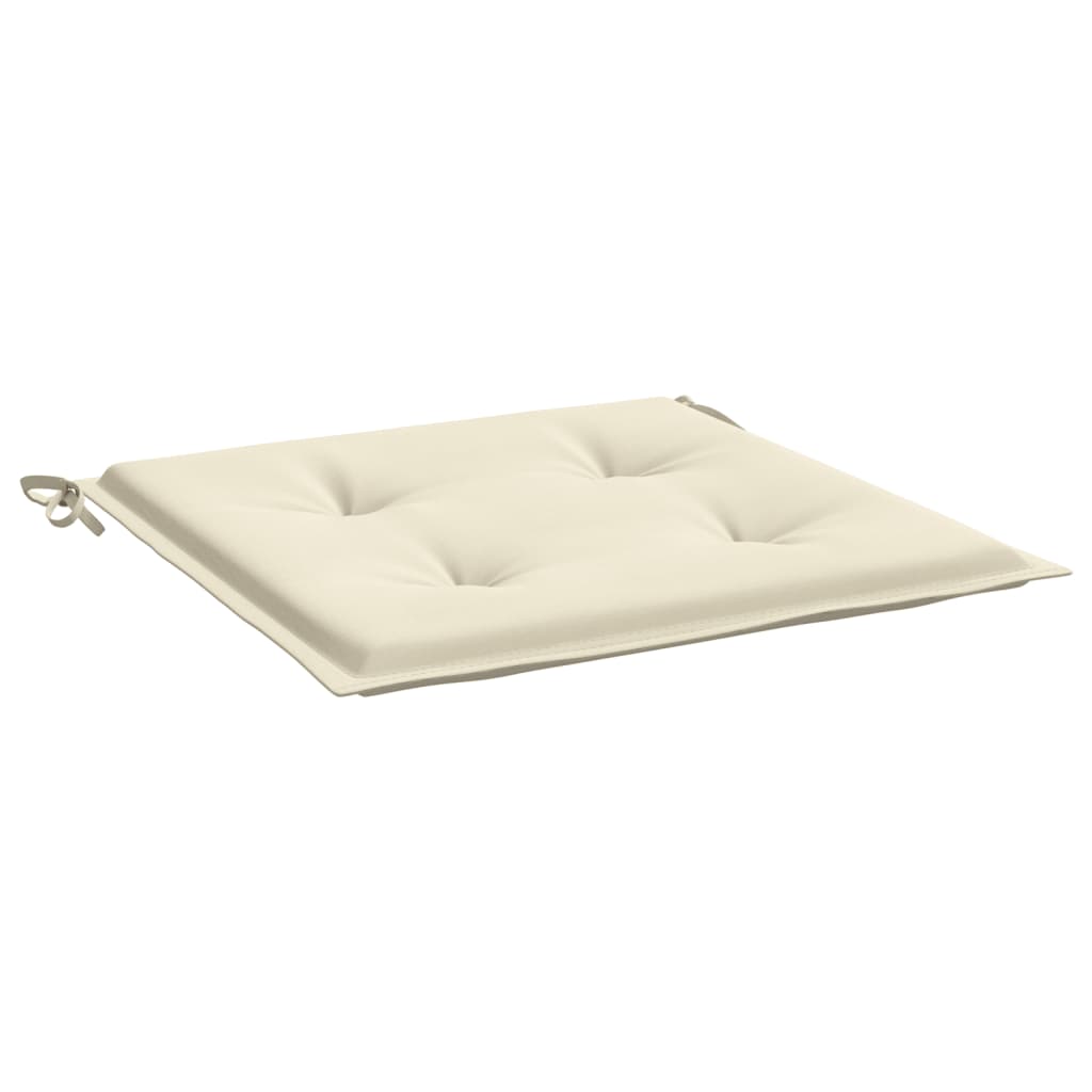 Garden Chair Cushions 4 Pcs Cream 50x50x4 Cm Oxford Fabric