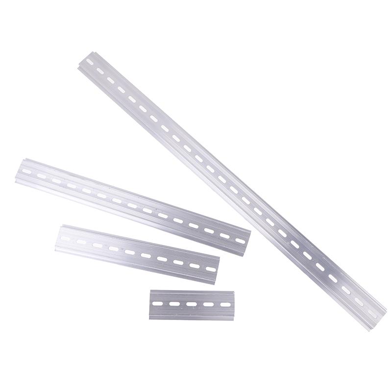 5Pcs Iron Din Universal Rail Width 35Mm Length 10/20/30/50Cm Terminal Block Electrical Slotting Din Rail
