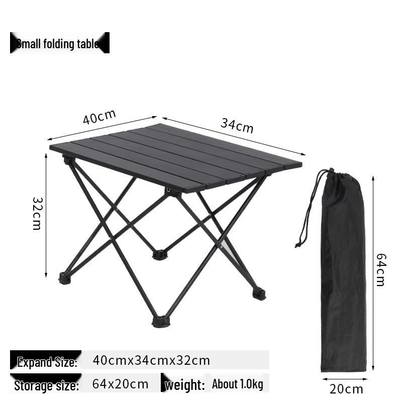 Lightweight Aluminum Alloy Portable Folding BBQ Picnic Table
