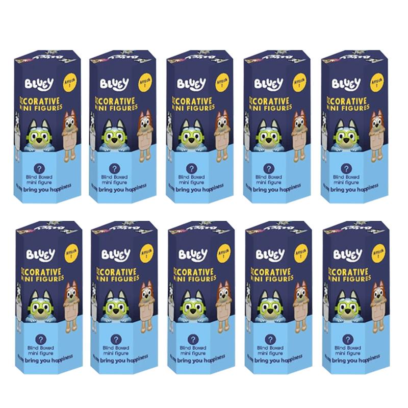 

Гаряча Серія Bluey Коробка Мила Мультяшна Аніме Фігурка Модель Лялька Прикраса Ідеальний Подарунок Дитині на День Народження Різдво