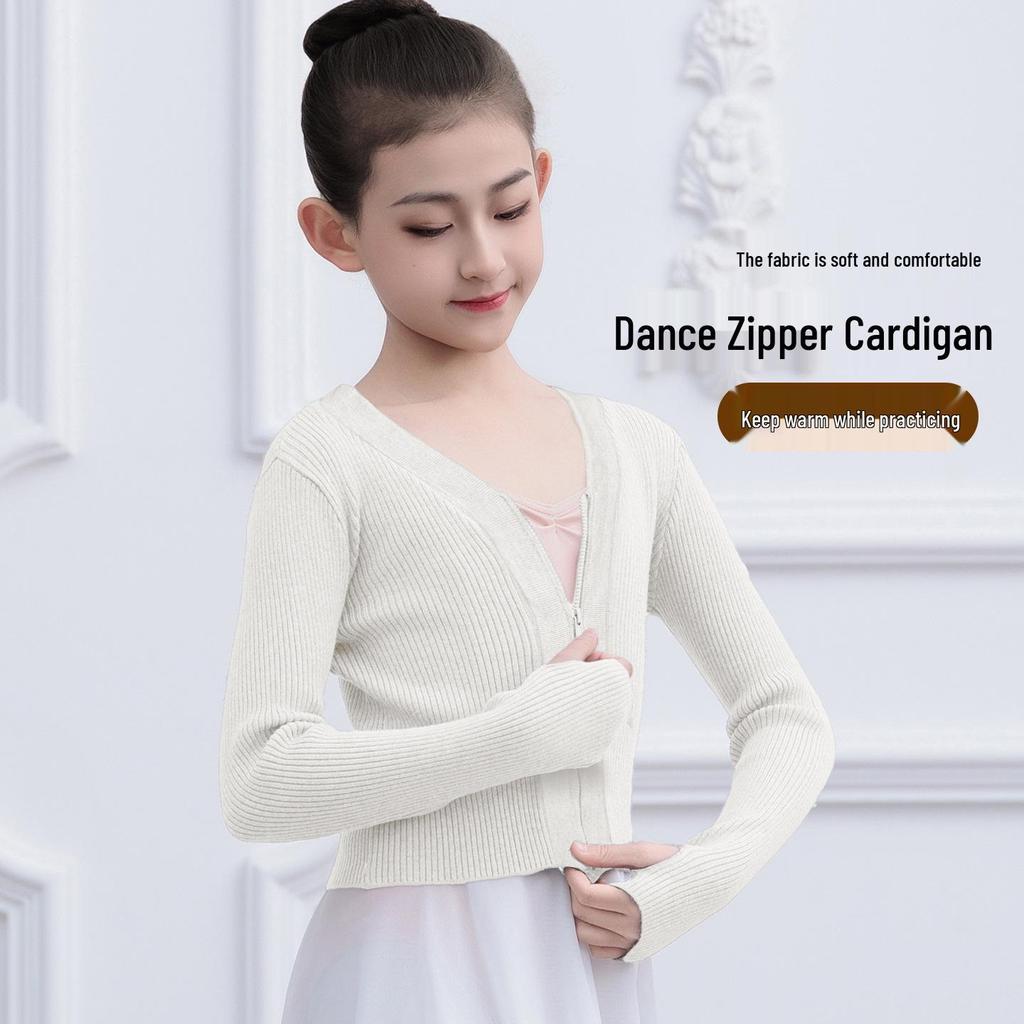 Girls' Winter Cardigan - Dancewear Shawl Sweater for Ballet Practice