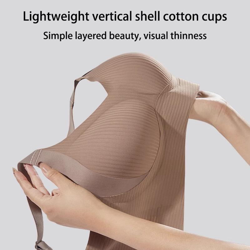 1PCS Women's Large Size Seamless Bras Full Cup Wireless Soft Sleepwear Female Solid Color Brassiere Push Up Sexy Lingerie