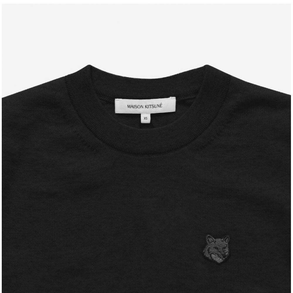 MaiSon KitSune Mw00801kt1036 P199 Bold Fox Head Patch Women S Knit