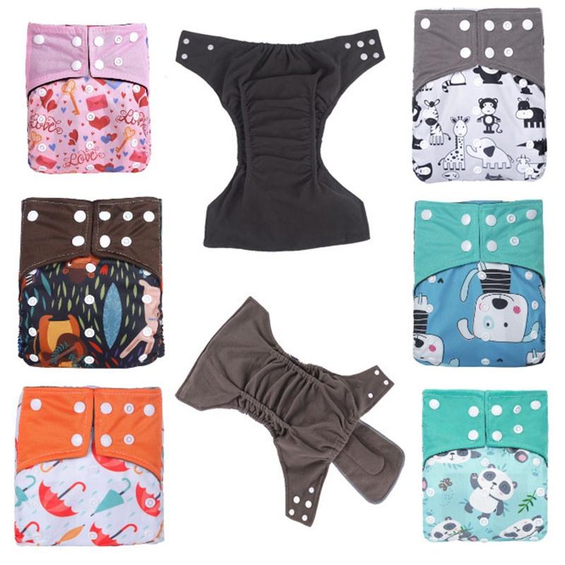 Breathable Bamboo Charcoal Cloth Diaper For Babies Featuring Reusable Pocket Style