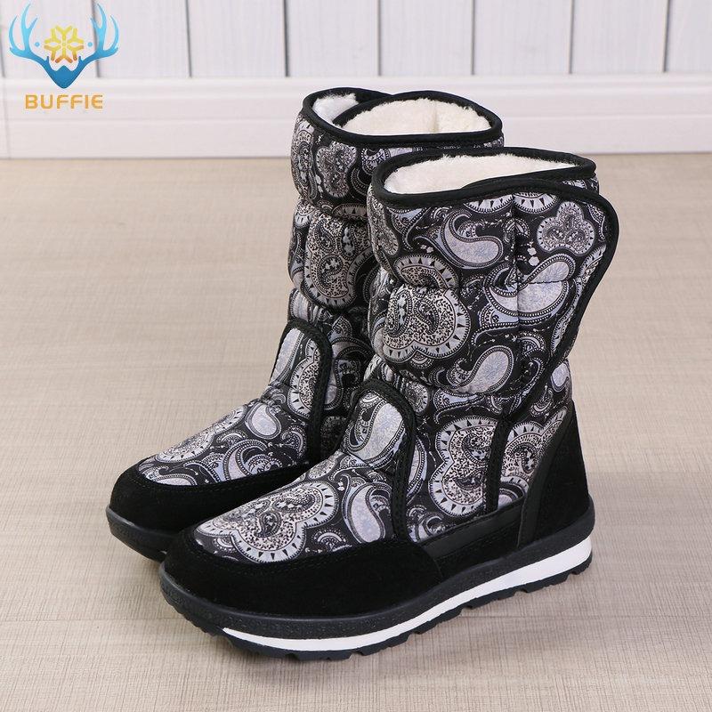 

Теплые зимние ботинки, шерсть, флис, утолщенные противоскользящие, имитация брызг краски, теплые ботинки на плоской подошве 41