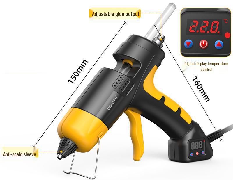 Adjustable Temp Hot Melt Glue Gun - DIY Electric Handy Tool for Crafts and Home Projects