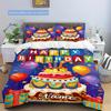 Happybirthday Customize Your Name Duvet Cover Softbedding Set For Bedroom Guest Room And Dorm Decoration Threepiece Set Includes 1 Duvet Cover 2