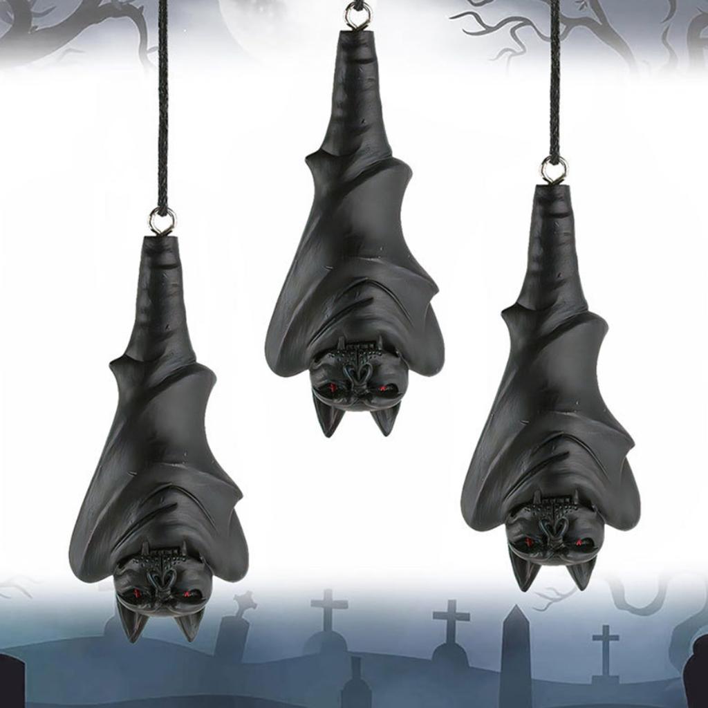 Spooky Halloween Specter Bat Ornaments Halloween Party Supplies Hanging Specter Bat Ornament Outdoor Lawn Decoration