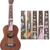 23inch Ukulele Fretboard Sticker Guitar Inlay Sticker Thin Inlay Sticker Fretboard Decals Marker for Guitar Bass Ukulele