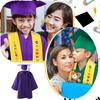 Zestaw czapki i togi na ukończenie przedszkola Unisex Strój Congrats Grad z zawieszkami z frędzlami 2026 dla przedszkola