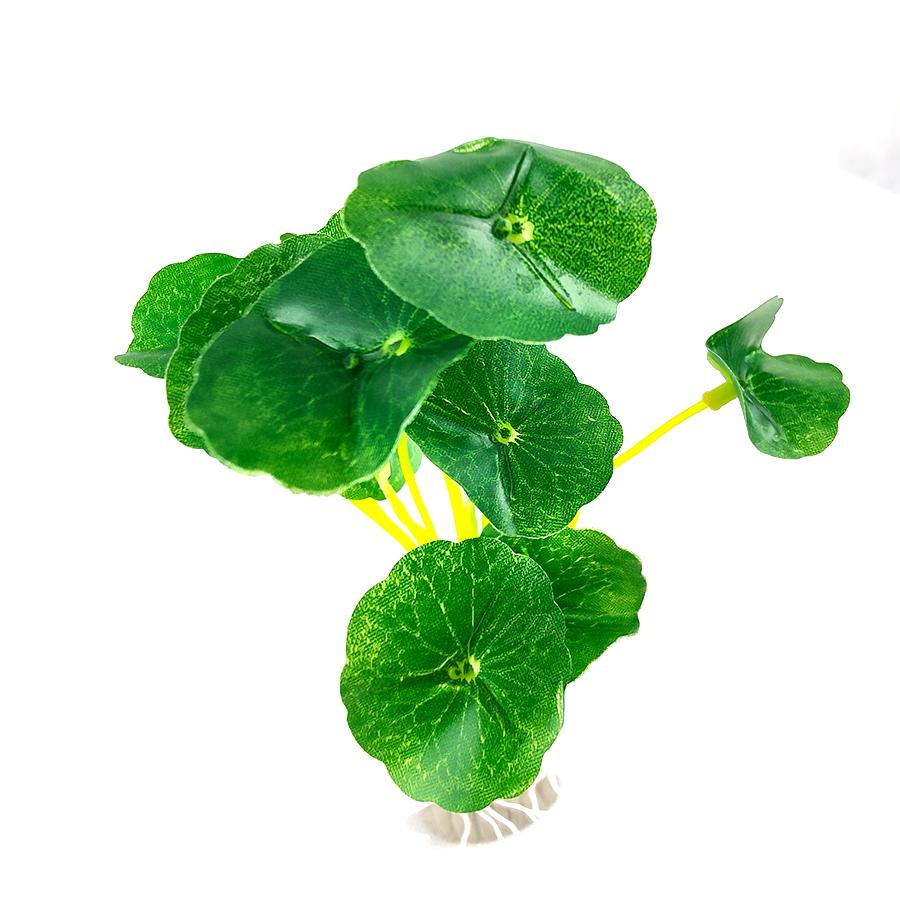 1 PC Plastic Lotus Leaf Grass Plants Artificial Aquarium Decorations Plants Fish Tank Grass Flower Ornament Decor