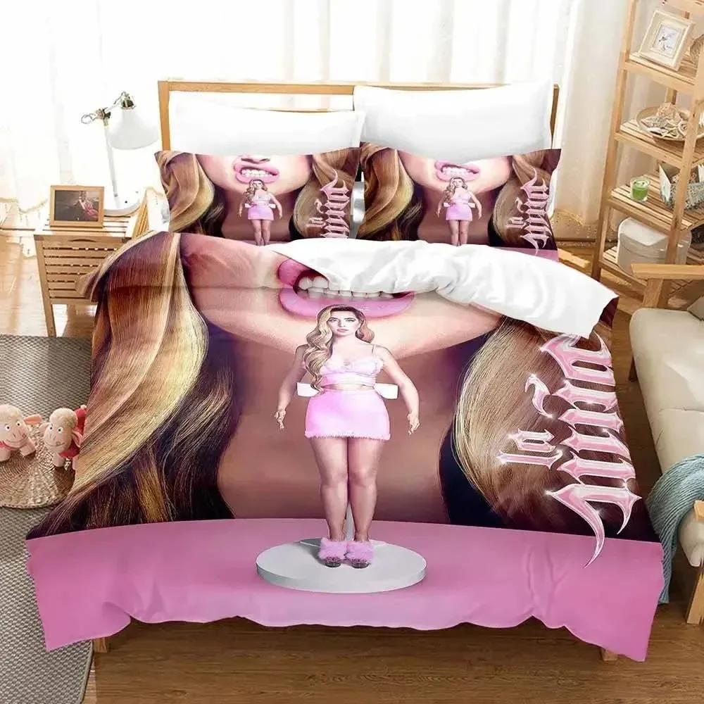 2024 Popular 3D Kawaii Sexy Girl Bedding Set Cartoon Anime 3 Piece Duvet Cover Sets for Adult Boys Bedroom Duvet Cover Bed Set