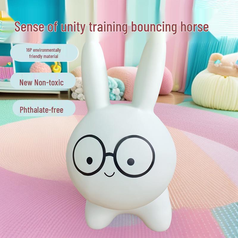 Children s Inflatable Bunny & Horse Rubber Toy for Sensory Training