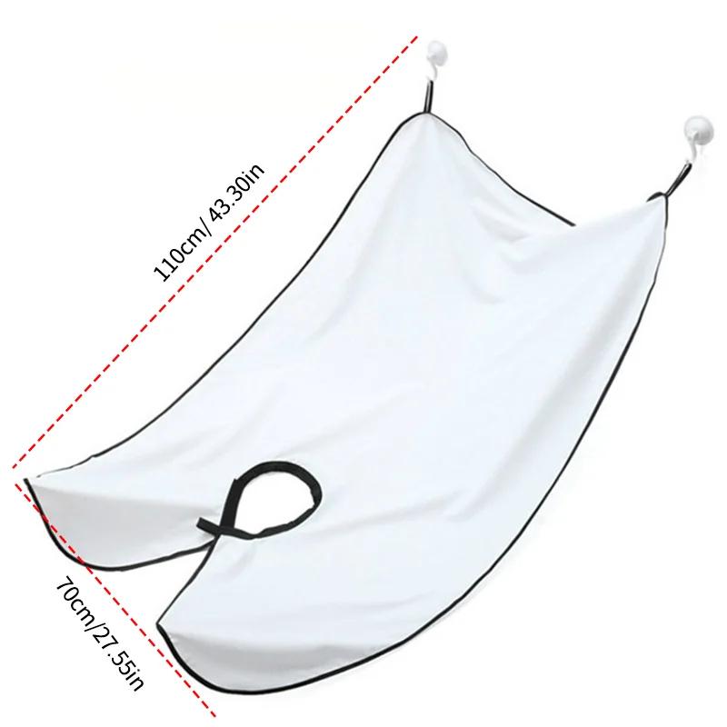 Shaving Apron for Men, Beard Catcher Cape, Hair Trimming Bib for Shaver & Barber, Easy Clean Face & Beard Hair Catcher