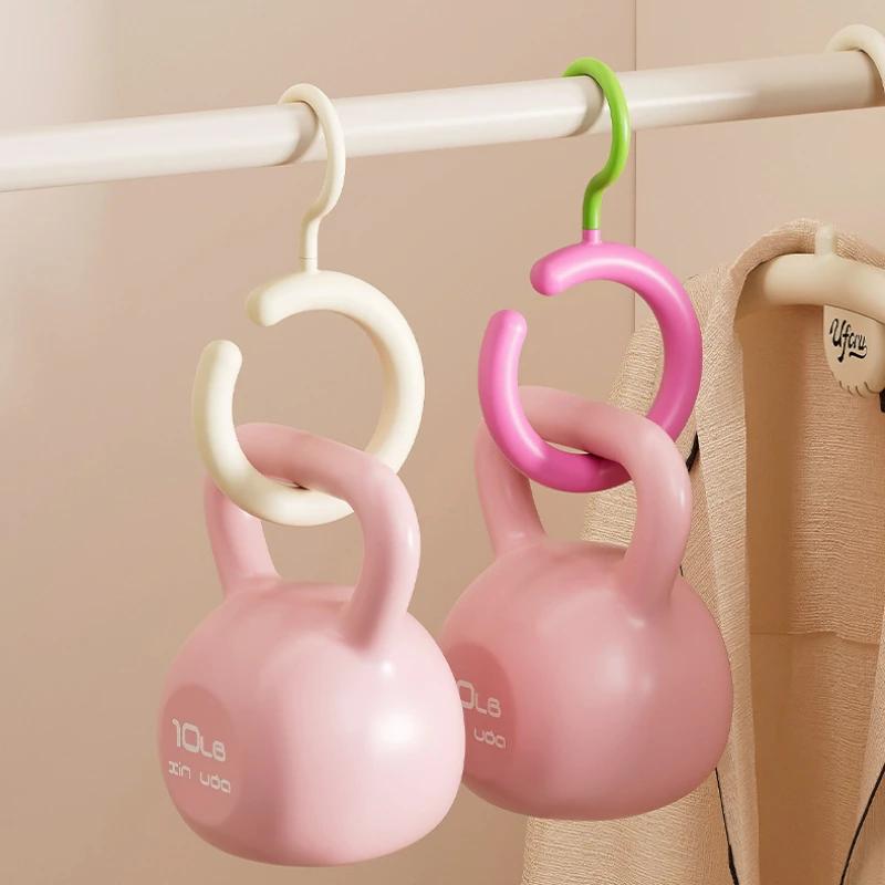 Dopamine Hook Multifunctional Rotating Non Perforated Scarf Hat Bag Hanger Circular Silk Scarf Display Stand