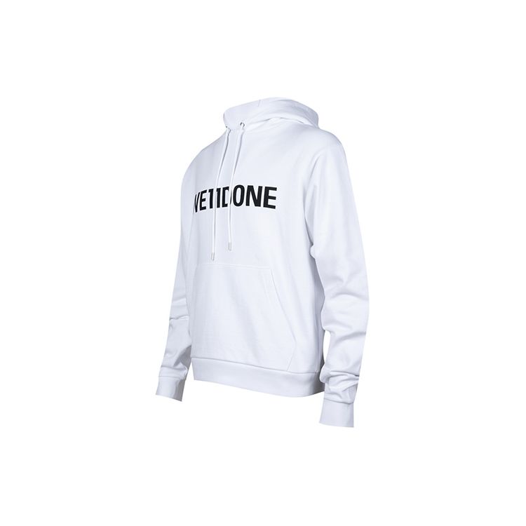 WE11DONE FW22 Letter Logo Printed Hoodie Unisex Hoodies White WD-TH3-22-845-U-WH