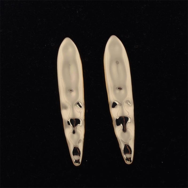 

Необычные серьги-гвоздики золотистого цвета с текстурой молотка для женщин и девушек, в корейском стиле, с эстетикой любви, минималистичные украшения для повседневной жизни