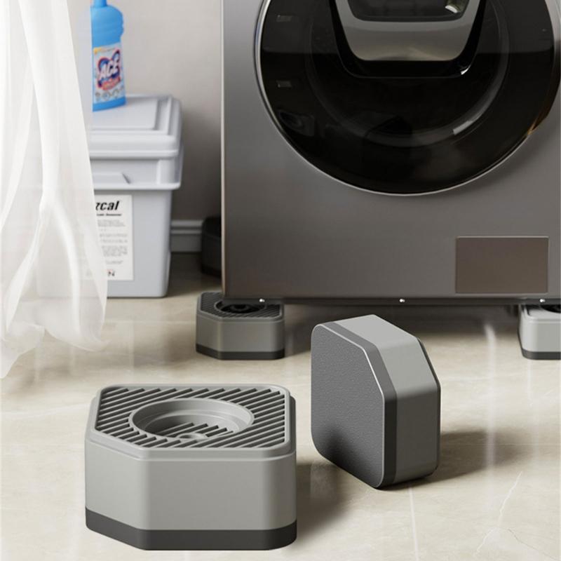4Pcs Anti Vibration Pads for Washing Machine Washer Dryer Moving Walking Vibration Transfer Stabilizer Support Feet Mat