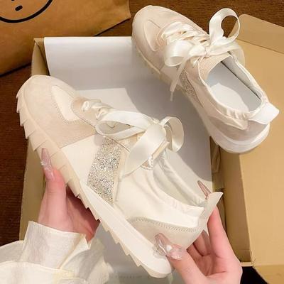 Little White Shoes Children's Spring New Summer with Skirts Versatile Thin Breathable Sneakers