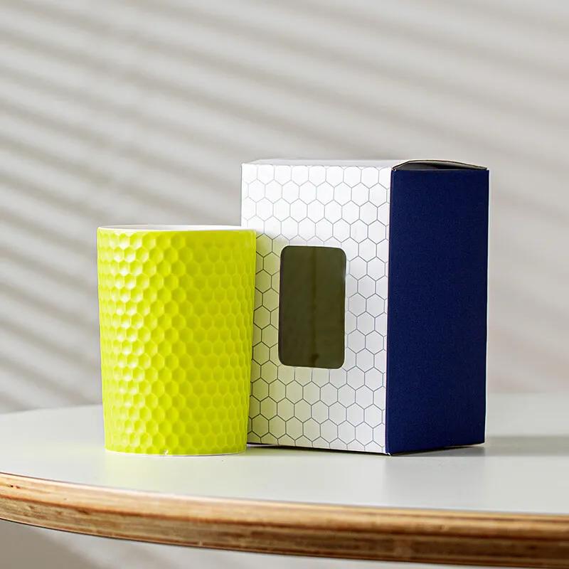 

INS beverage cola cup ceramic commercial drinking cup men s and women s office large capacity leisure cup cold water cup 390ml