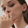 Rotating Enamel Fingertip Ring  Luck Ring Rotating Adjustable Open Ring Jewelry