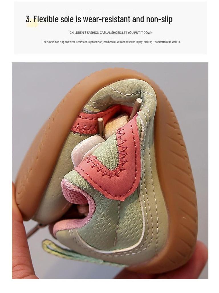 Girls' Breathable Mesh Sports Shoes for Kids - Autumn 2025 Casual Running Sneakers