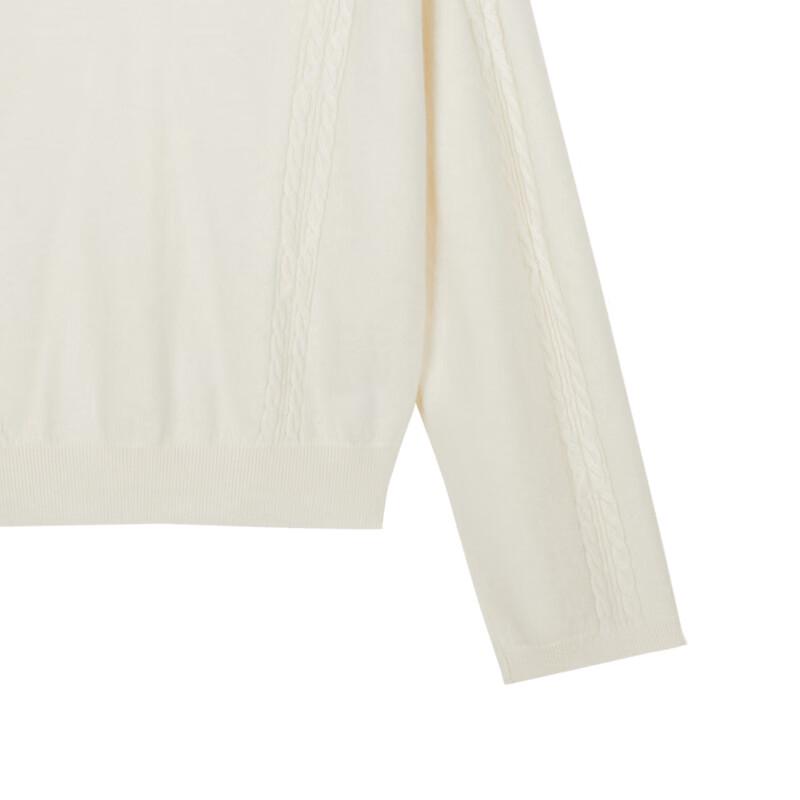 Less Women's Lambswool Cashmere Blend V-Neck Pullover Sweater