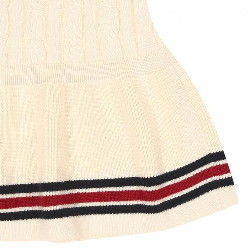 Rochie cu împletituri și decolteu în V pentru copii Hazzys Huw11na61m iV 