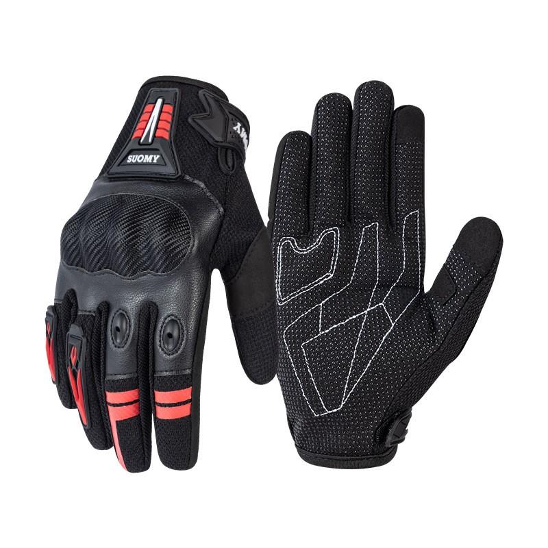 Mens Motorcycle Gloves Thin Breathable Touchscreen Anti-Slip Crash Protection Riding Bikes