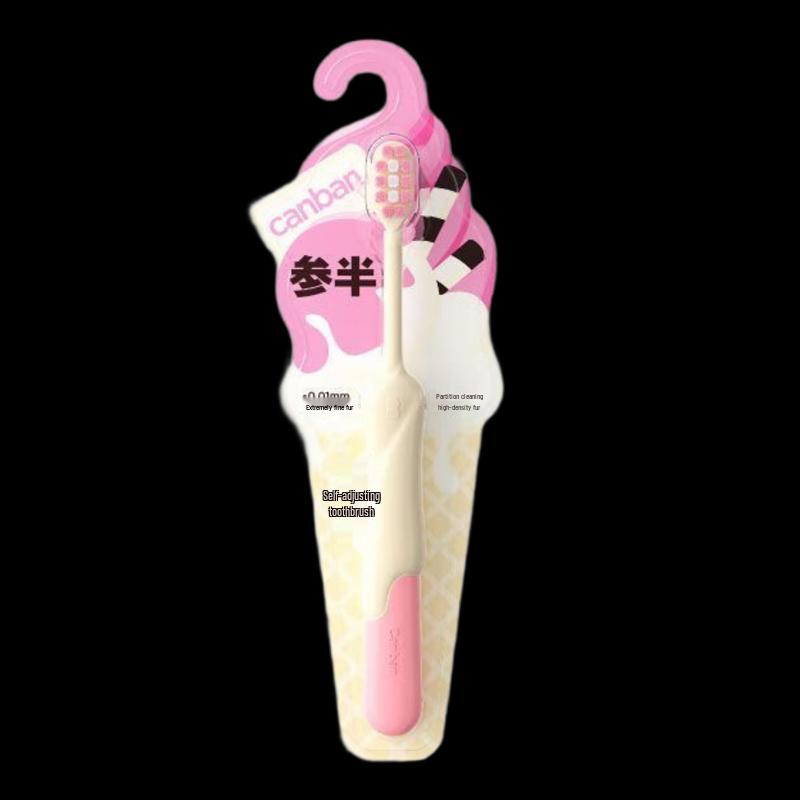 Canban White Chocolate Stick Adult Soft Bristle Toothbrush