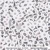 Colorful Acrylic Square Beads: English & Russian Letters for Handmade DIY Bracelets & Jewelry Accessories