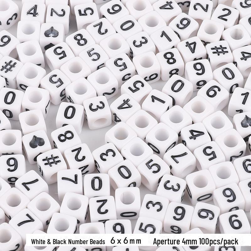 Colorful Acrylic Square Beads: English & Russian Letters for Handmade DIY Bracelets & Jewelry Accessories