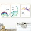 Dinosaurier Stegosaurus Triceratops Wand Kunst Leinwand Malerei Nordic Poster Und Drucke Wand Bilder Baby Kinder Zimmer Kinderzimmer Dekor