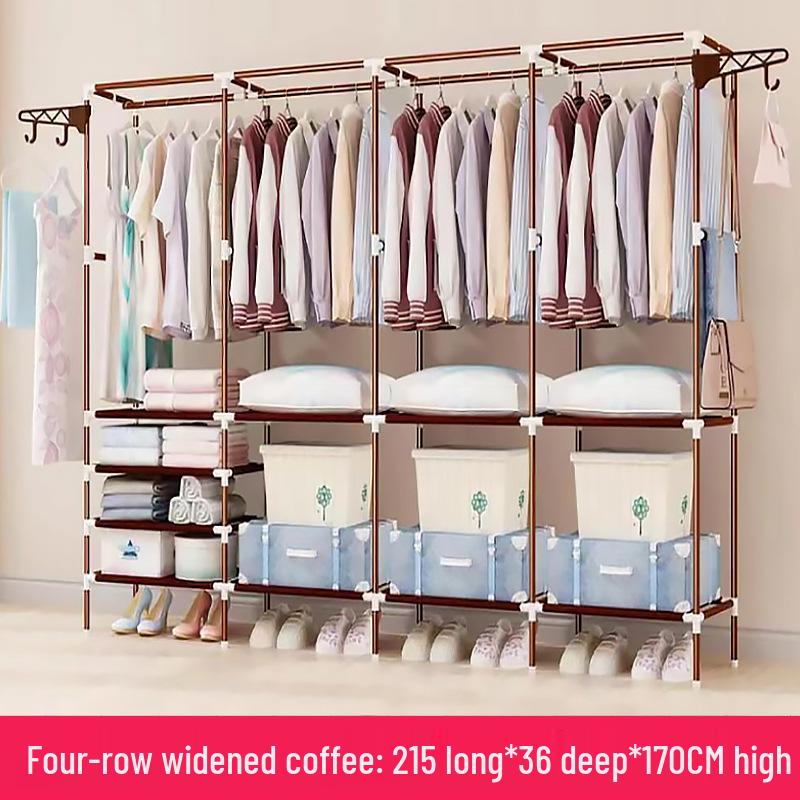 Minimalist Wrought Iron Coat Rack for Bedroom & Hallway