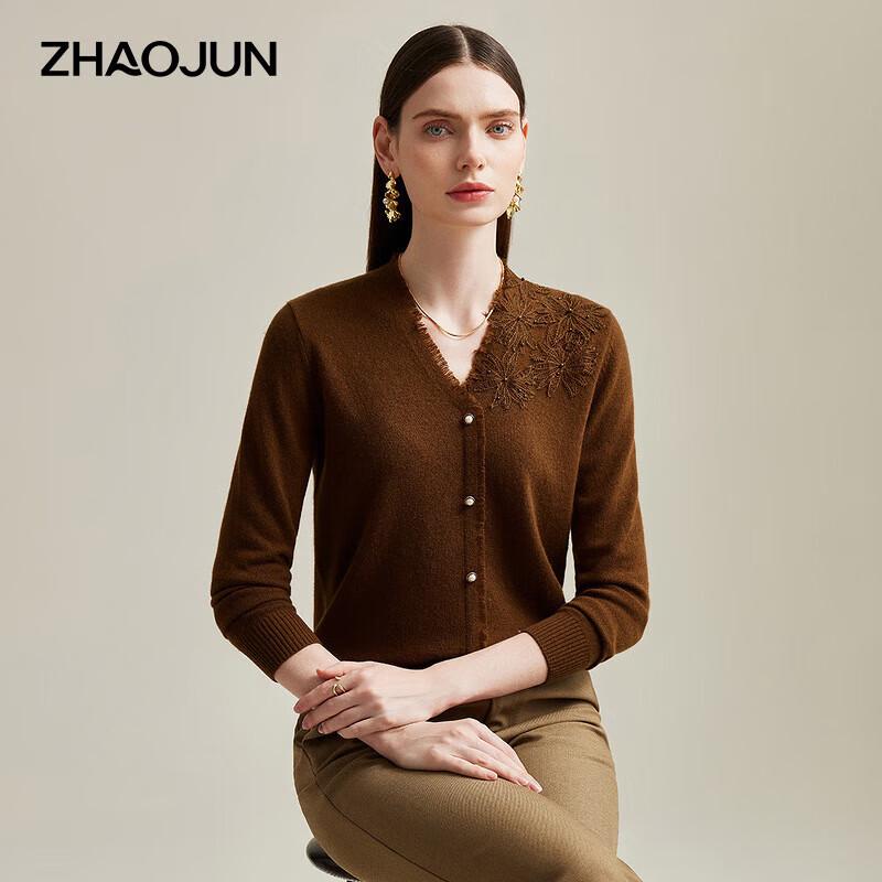 

Zhaojun Women s V-Neck Cashmere Sweater XL
