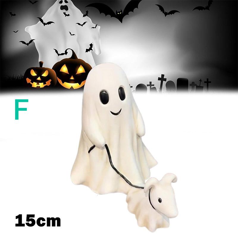 Halloween Middle Finger Ghost Decoration Cute Ghost Statue For Home Fireplace Decor Smooth Body Enhance Festive Atmosphere