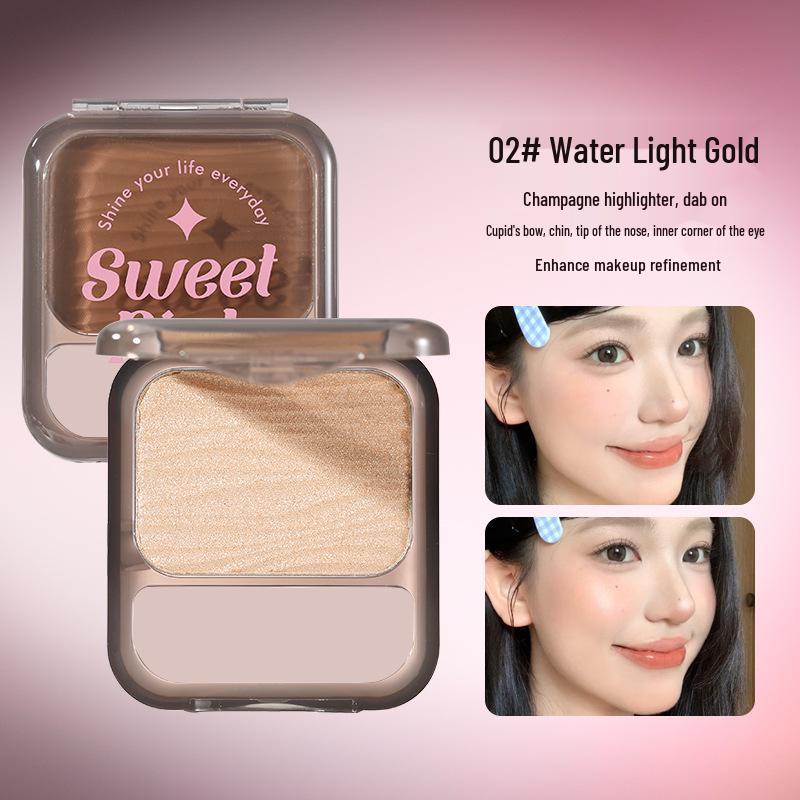 Xixi White Light Moon Phase Matte Contour Palette - Natural Low Saturation Everyday Powder for Beginners
